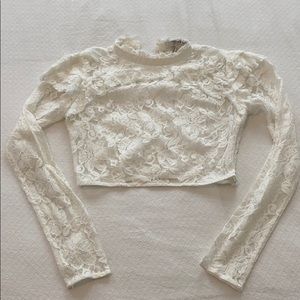 Forever 21 lace crop top